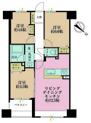 間取図画像 3LDK
