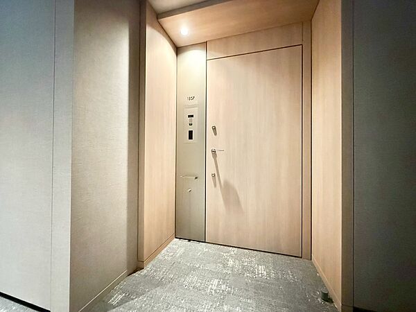 清潔感のある落ち着いた雰囲気の玄関です。