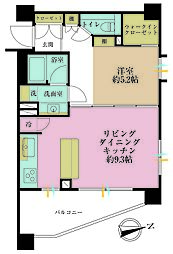 ジェイパーク恵比寿4 1LDKの間取図画像