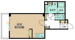 代官山アドレスザ・タワー ワンルームの間取図画像