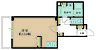 間取り：専有面積35.55m2