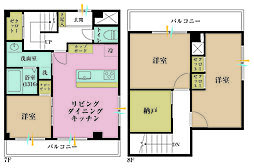 間取図画像 3SLDK
