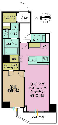 1LDK、専有...