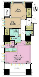 グランドヒルズ南青山 2LDKの間取図画像