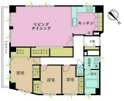 五反田ガーデンハイツ 3LDKの間取図画像