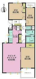 パークシティ溝の口G棟 3LDKの間取図画像