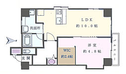 ハイネス哲学堂 1LDKの間取図画像