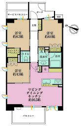 THELEBEN大塚山手ヒルトップシーズン 3LDKの間取図画像