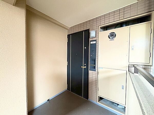 清潔感のある落ち着いた雰囲気の玄関です。