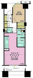 ウエストレジデンス大崎 1LDKの間取図画像