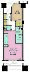 間取り：1LDK、専有面積53.86m2、バルコニー面積9m2