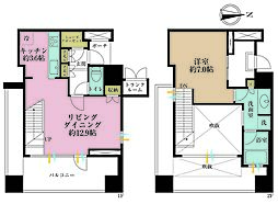 ワールドシティタワーズキャピタルタワーC1棟 1LDKの間取図画像