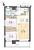 間取り：2LDK、専有面積52.29m2、バルコニー面積9.45m2