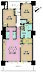 間取り：3LDK、専有面積80.14m2、バルコニー面積13.2m2