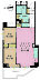間取り：2LDK、専有面積52.96m2、バルコニー面積8.49m2