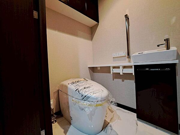 清潔感の高いお手洗い。