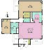 間取り：2LDK、専有面積116.45m2