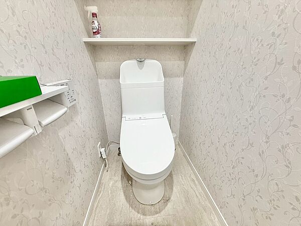 清潔感の高いお手洗い。
