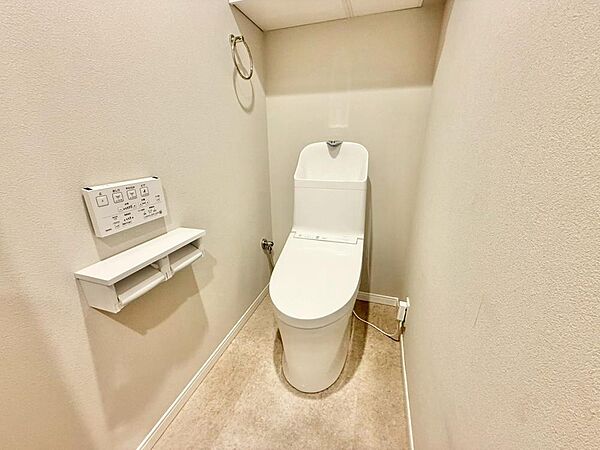 清潔感の高いお手洗い。