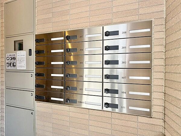 郵便受けも、きちんと管理されています。