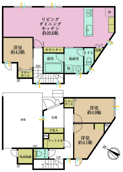 間取りを拡大表示