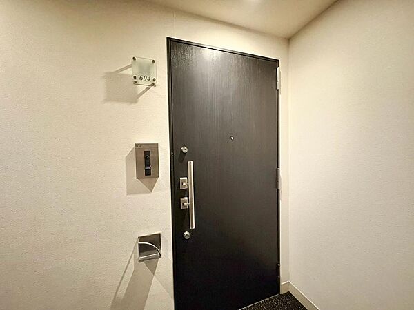 清潔感のある落ち着いた雰囲気の玄関です。