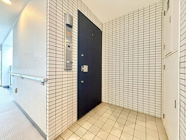 清潔感のある落ち着いた雰囲気の玄関です。