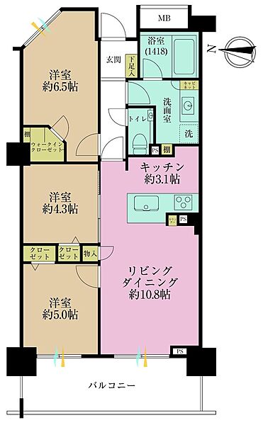 間取りを拡大表示