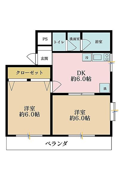 2DK、価格2997万円、専有面積35.76?、バルコニー面積5?
