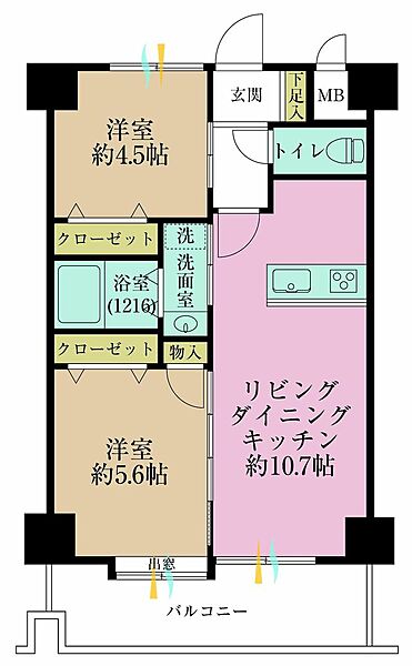 間取りを拡大表示
