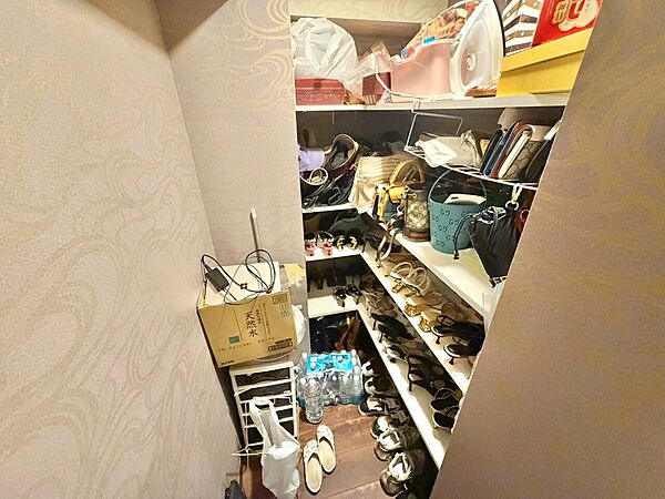 家電やスーツケース、ストック品など何でも片付く嬉しい空間です。