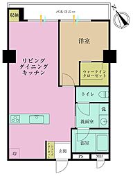 ライオンズマンション中目黒 1LDKの間取図画像