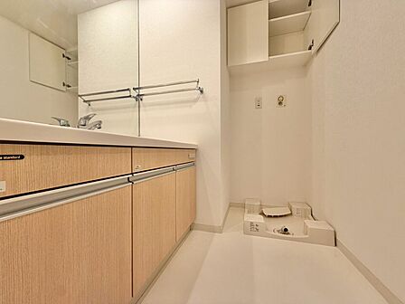 十分な広さの脱衣所。