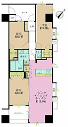 ドメス新横浜 3LDKの間取図画像
