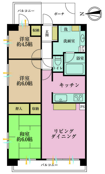 間取りを拡大表示