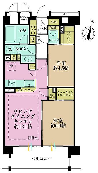 間取りを拡大表示
