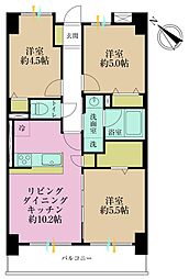 ダイアパレス川崎駅前通り 3LDKの間取図画像