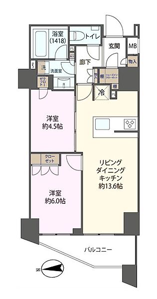 間取りを拡大表示