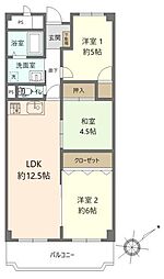 間取図画像 3LDK
