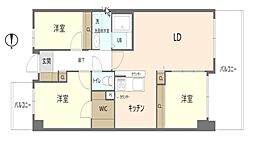 サンヴェール垂水星ケ丘 3LDKの間取図画像