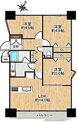 間取図画像 3LDK