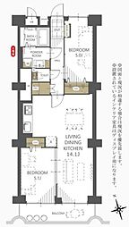 間取図画像 2LDK