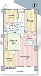 ライオンズマンション鈴蘭台壱番館 4LDKの間取図画像