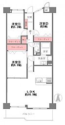 ジークレフ武庫川公園 3LDKの間取図画像