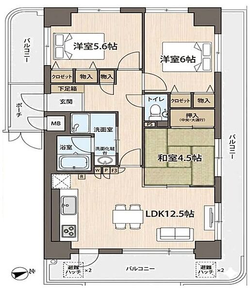 間取り：328000633112