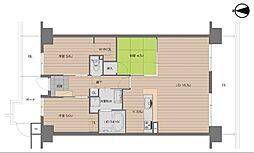 サンディパークス1番館 3LDKの間取図画像