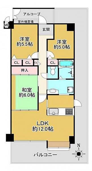 間取りを拡大表示