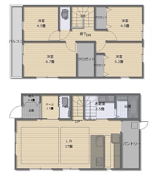 間取りを拡大表示