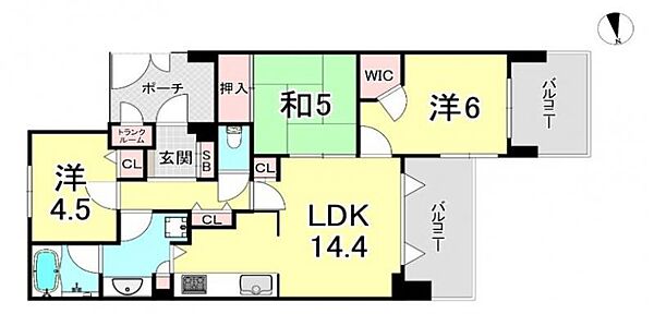 間取りを拡大表示