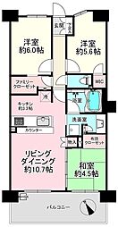 ラヴィアンコート川口南鳩ヶ谷 3LDKの間取図画像